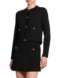 Compact Mesh Crop Jacket