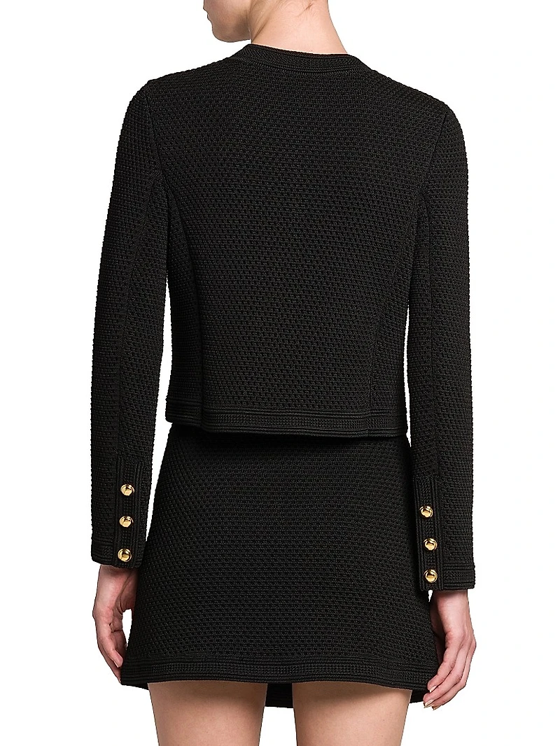 Compact Mesh Crop Jacket