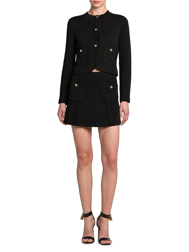 Compact Mesh Crop Jacket