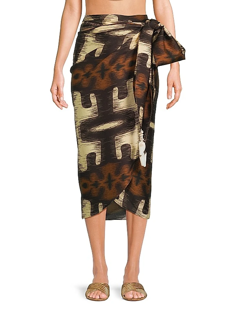 Martellato Cotton & Silk Midi-Skirt