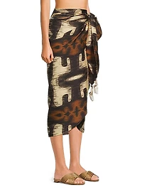 Martellato Cotton & Silk Midi-Skirt