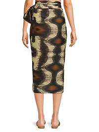 Martellato Cotton & Silk Midi-Skirt