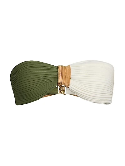 Emma Pleated Bikini Top