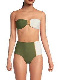 Emma Pleated Bikini Top