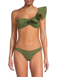 Barranquero Ruffled Bikini Top