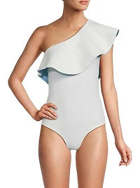 Tucan Reversible One-Shoulder Swimsuit