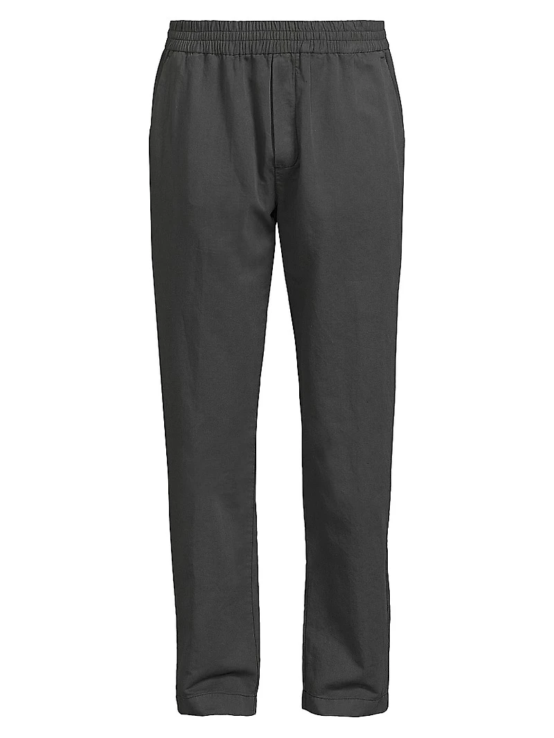 Cotton And Linen Drawstring Trousers
