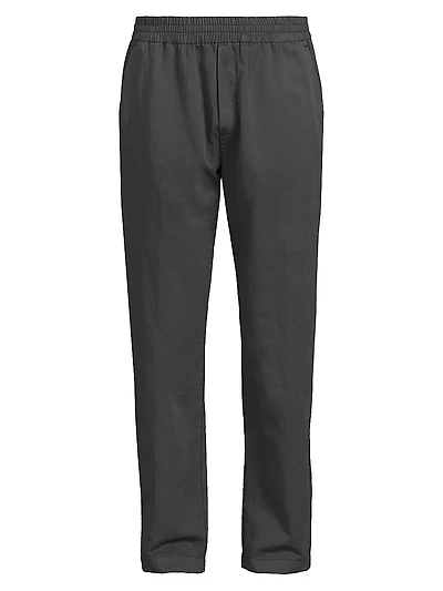 Cotton And Linen Drawstring Trousers