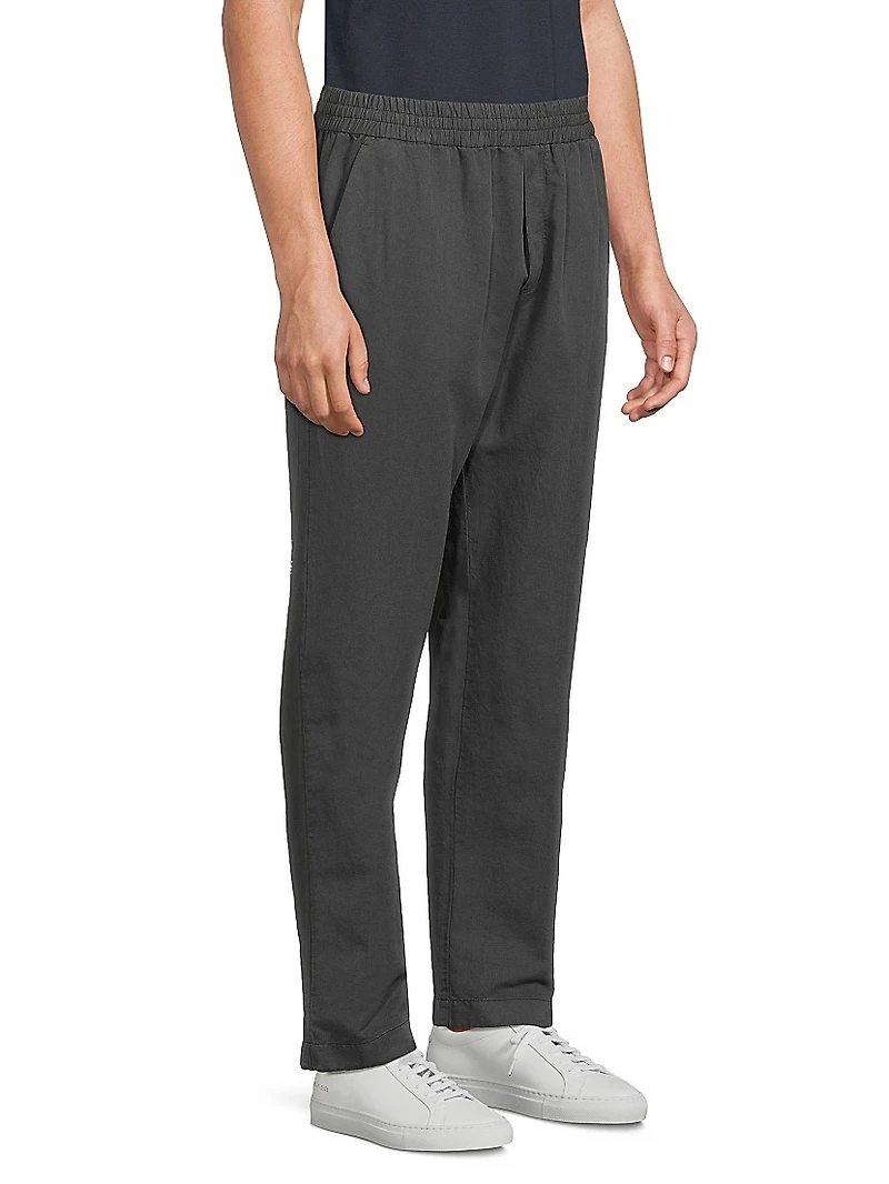 Cotton And Linen Drawstring Trousers