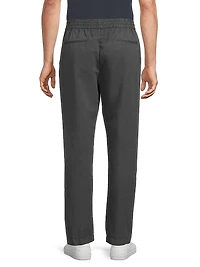 Cotton And Linen Drawstring Trousers