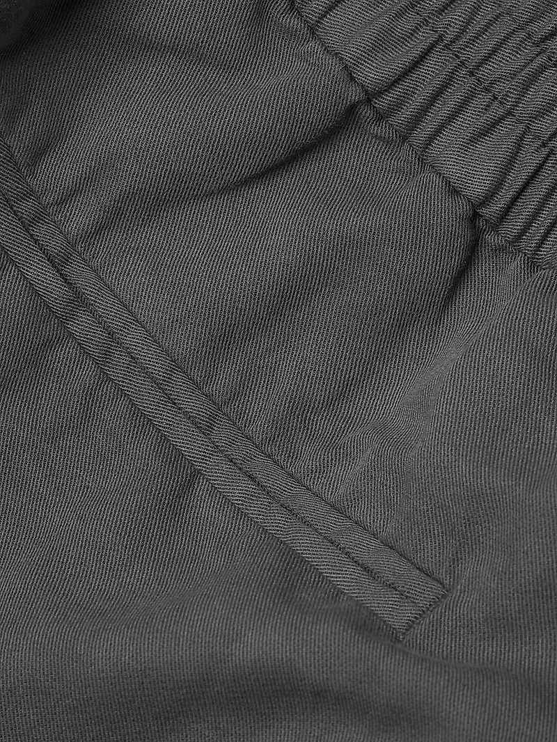 Cotton And Linen Drawstring Trousers