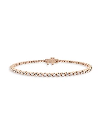 14K Rose Gold & Natural Diamond Tennis Bracelet/1.00-10.00 TCW