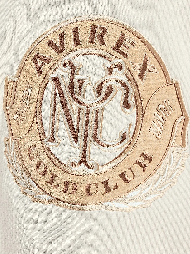 Gold Club Logo Cotton Fleece Hoodie