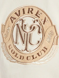 Gold Club Logo Cotton Fleece Hoodie