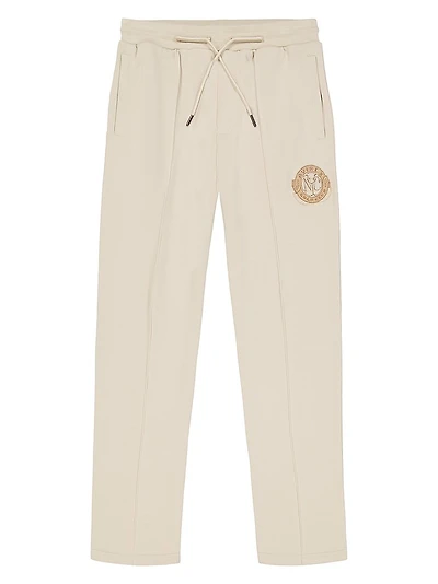 Gold Club Embroidered Logo Cotton Joggers