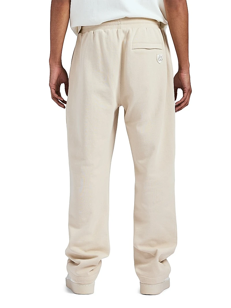 Gold Club Embroidered Logo Cotton Joggers