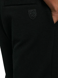 Tennis Logo Cotton Waffle-Knit Shorts