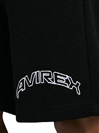 Tennis Logo Cotton Waffle-Knit Shorts