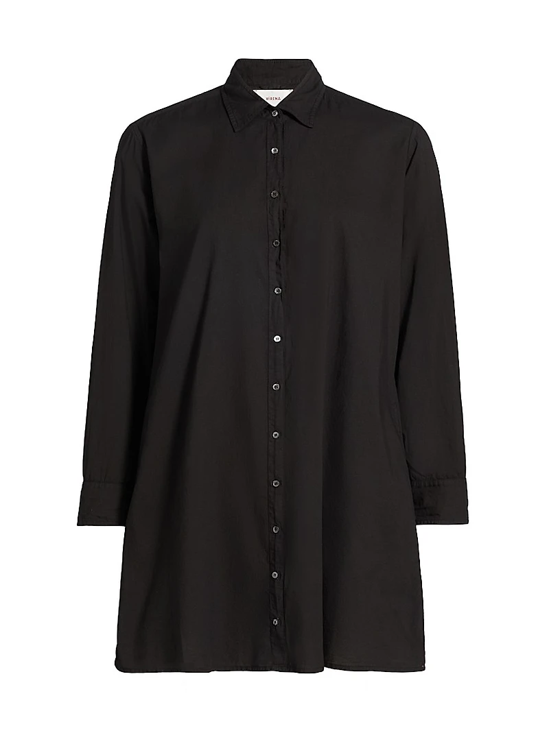 Bobby Cotton Button-Front Minidress