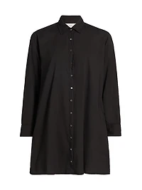 Bobby Cotton Button-Front Minidress