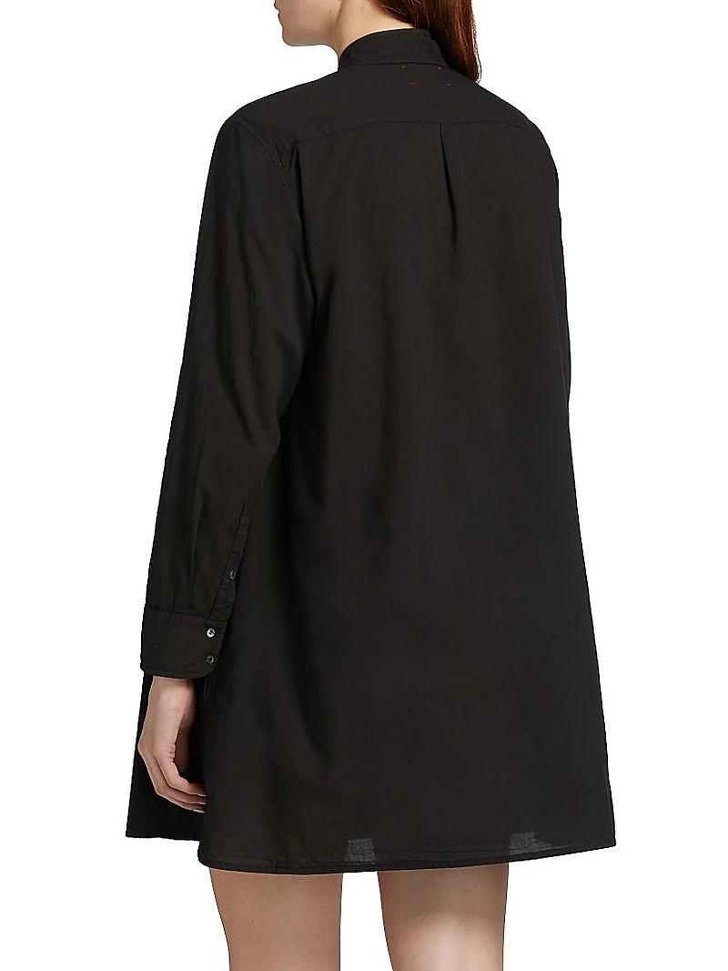 Bobby Cotton Button-Front Minidress