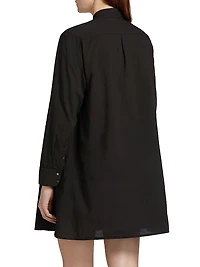 Bobby Cotton Button-Front Minidress