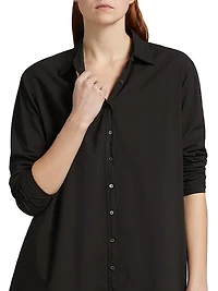 Bobby Cotton Button-Front Minidress