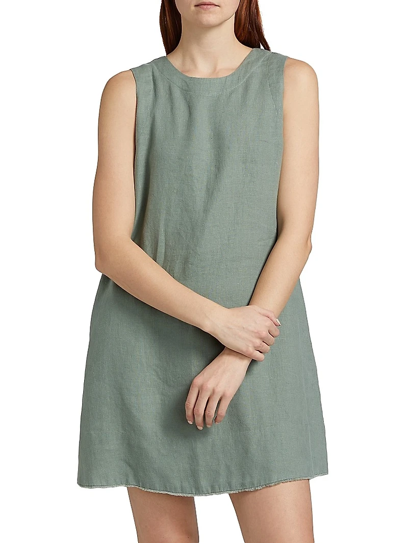 Robyn Linen Shift Minidress