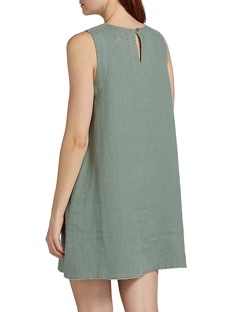 Robyn Linen Shift Minidress