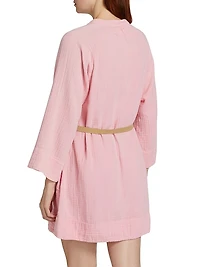 Carlotta Cotton Tie-Waist Minidress