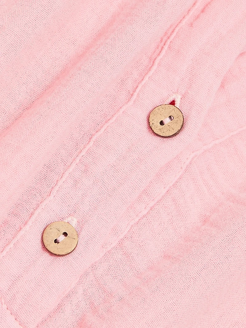 Carlotta Cotton Tie-Waist Minidress