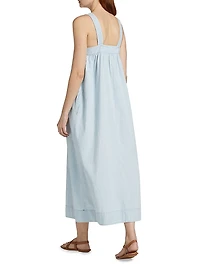Orly Cotton Chambray Midi Dress