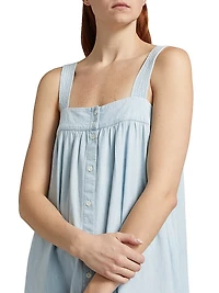 Orly Cotton Chambray Midi Dress