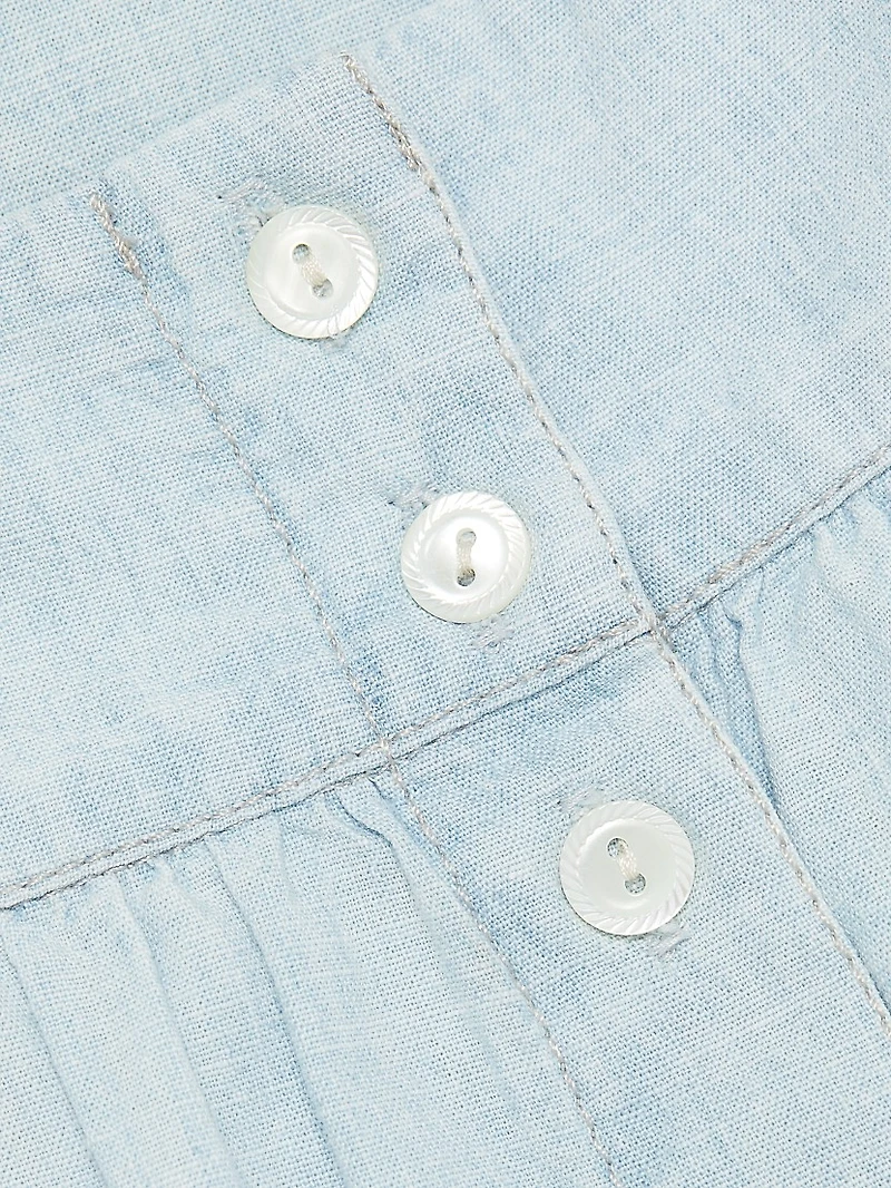 Orly Cotton Chambray Midi Dress