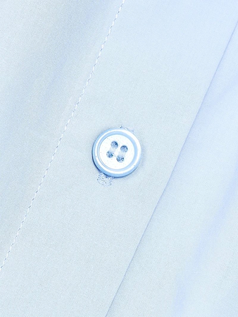 Jessie Cotton Button-Front Crop Top