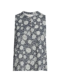 Tish Floral Cotton Sleeveless Top