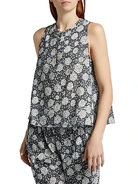 Tish Floral Cotton Sleeveless Top
