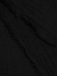 Evva Cotton Gauze Raw-Edge Top