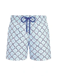 Homard Embroidered Swim Trunks