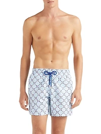 Homard Embroidered Swim Trunks