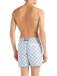 Homard Embroidered Swim Trunks