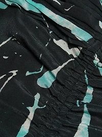 Castelli Toribia Ruched Abstract Maxi Dress