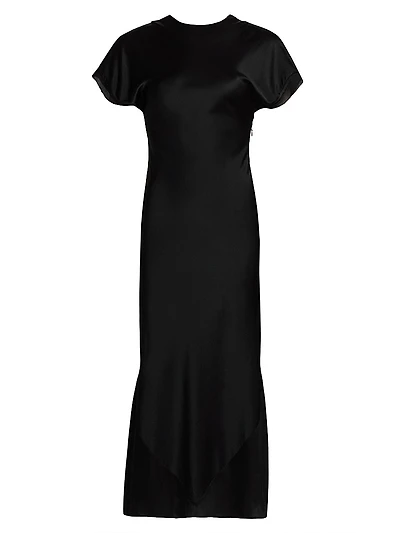 Chiclana Dakota Silk A-Line Midi-Dress