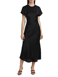 Chiclana Dakota Silk A-Line Midi-Dress