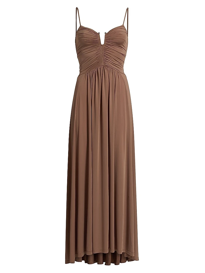Thames Francine Ruched Maxi Dress