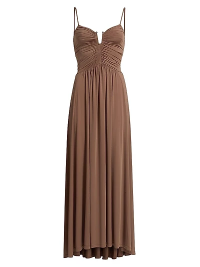 Thames Francine Ruched Maxi Dress