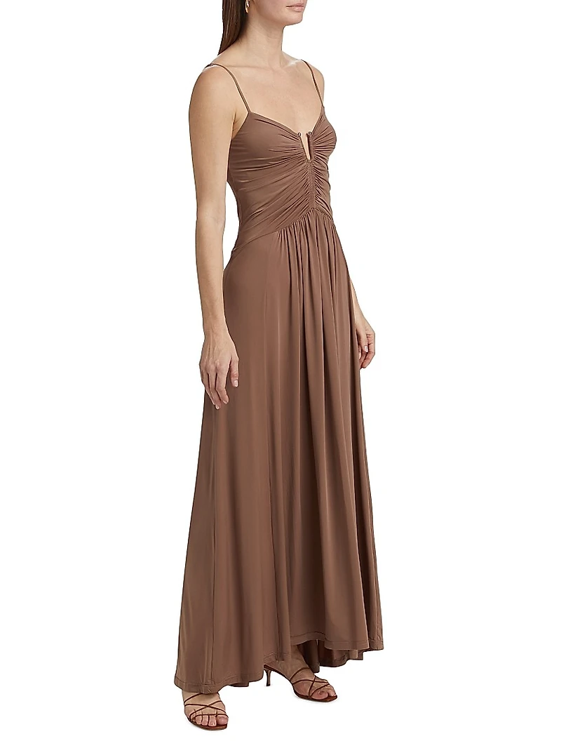 Thames Francine Ruched Maxi Dress