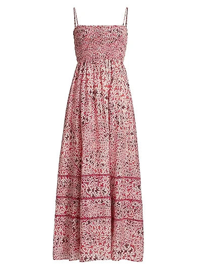 Baradero Selva Cotton & Silk Maxi Dress