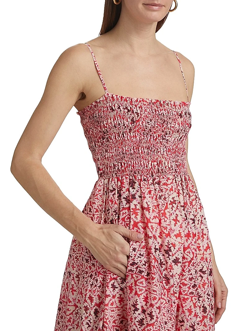 Baradero Selva Cotton & Silk Maxi Dress