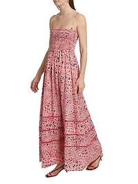 Baradero Selva Cotton & Silk Maxi Dress